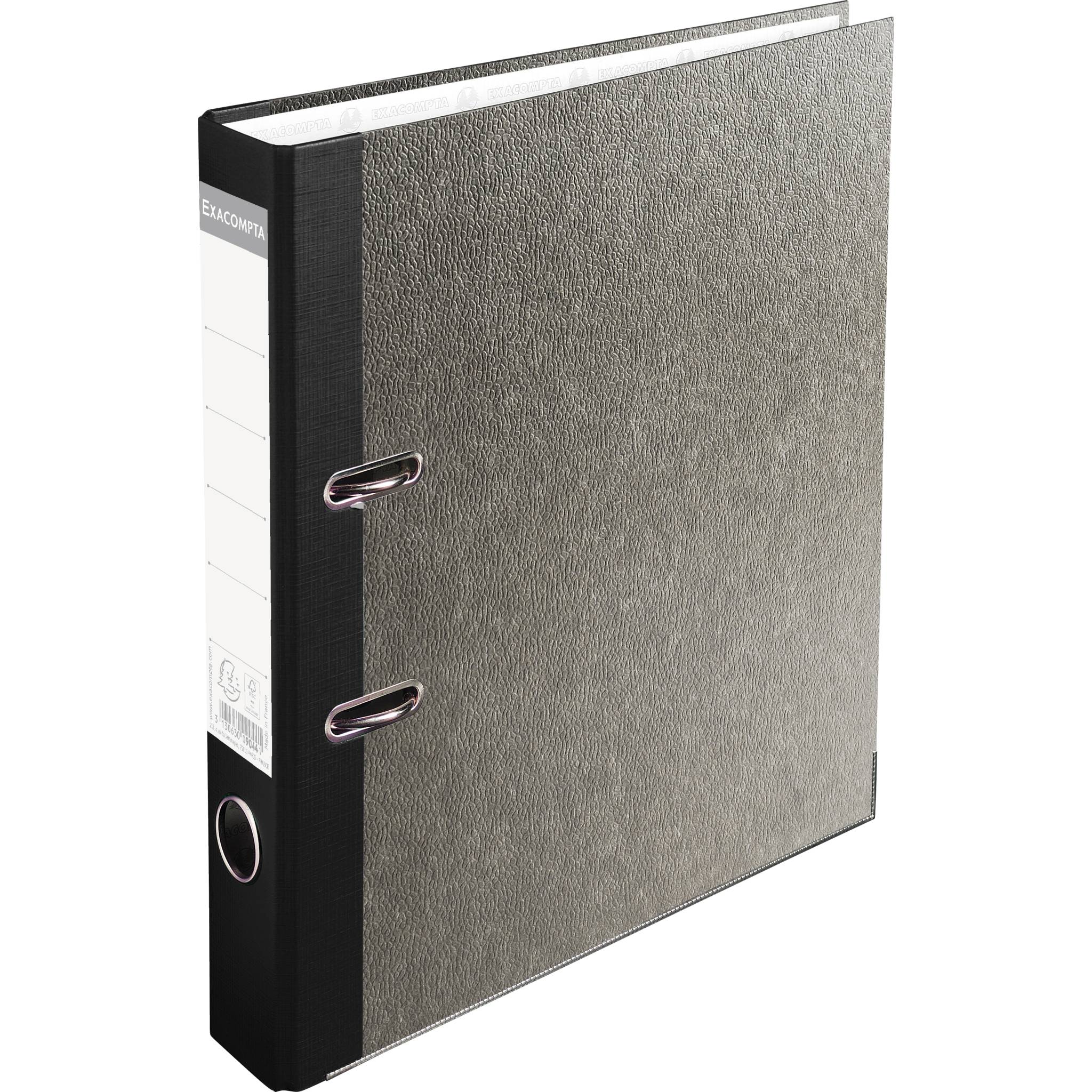 Exacompta 20x Ordner Wolkenmarmor 2Ring 50mm Rücken A4 Rücken schwarz 9044B