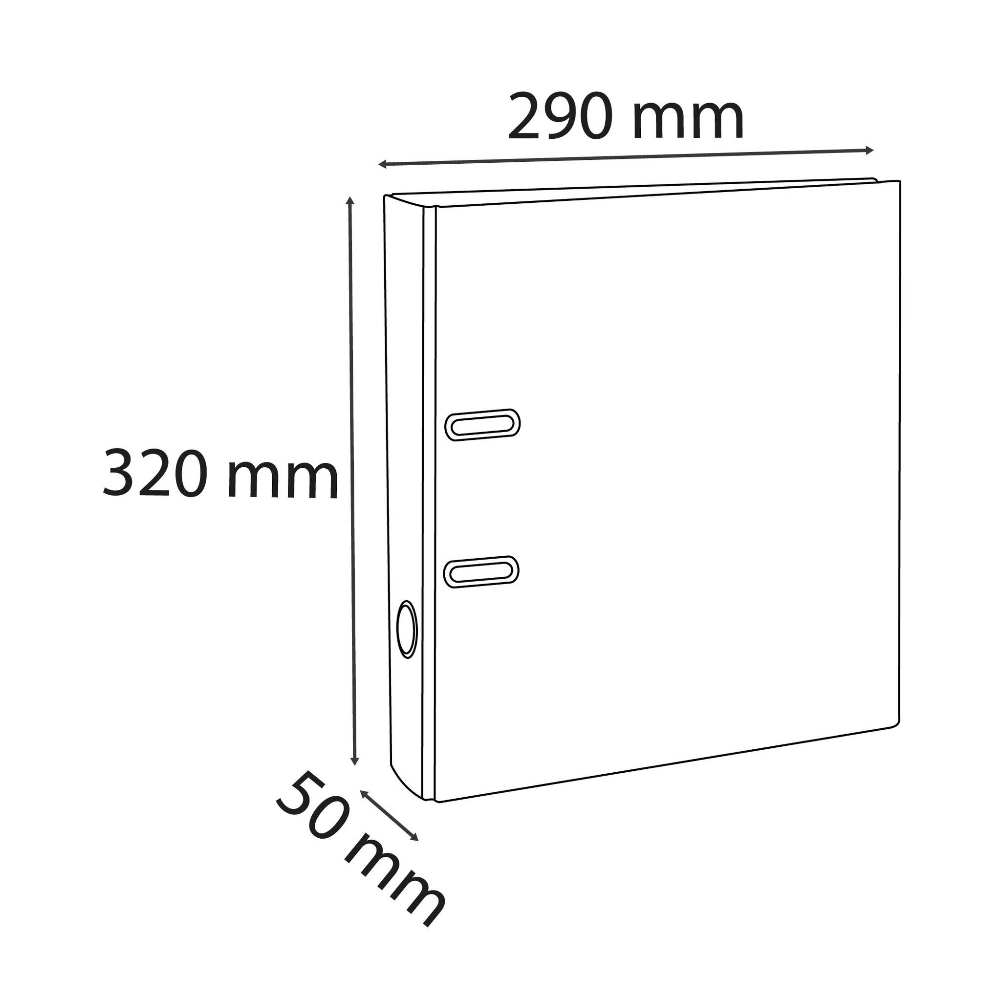 Exacompta 10x Ordner Prem'Touch PVC Rücken 50mm A4 Maxi Kastanienbraun 53546E