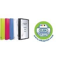 ELBA Präsentations-Ringbuch POLYVISION, 30 mm, sortiert aus PP, DIN A4, 4-Ring Reißmechanik, Rückenbreite: 30 mm,