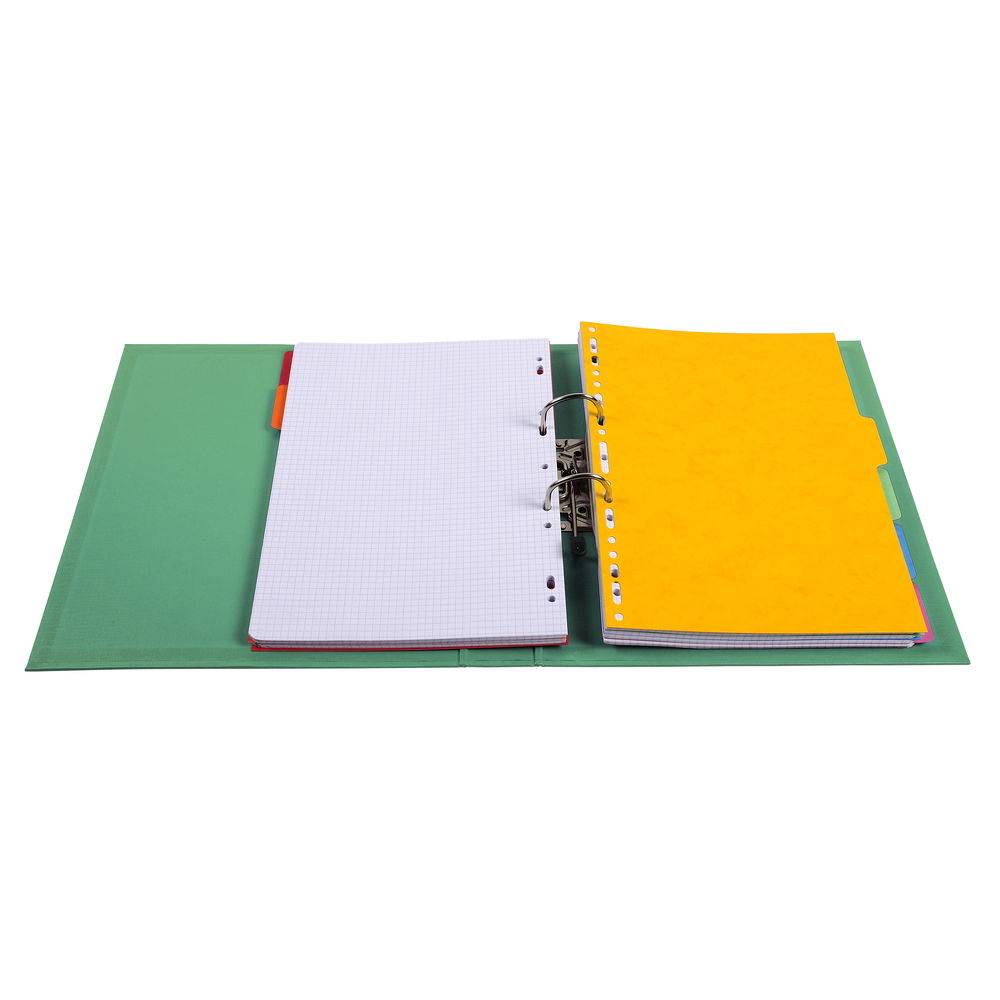 Exacompta 10x Ordner Prem'Touch PVC, Rücken 50mm, 32x29cm A4 Maxi, Grün, 53543E