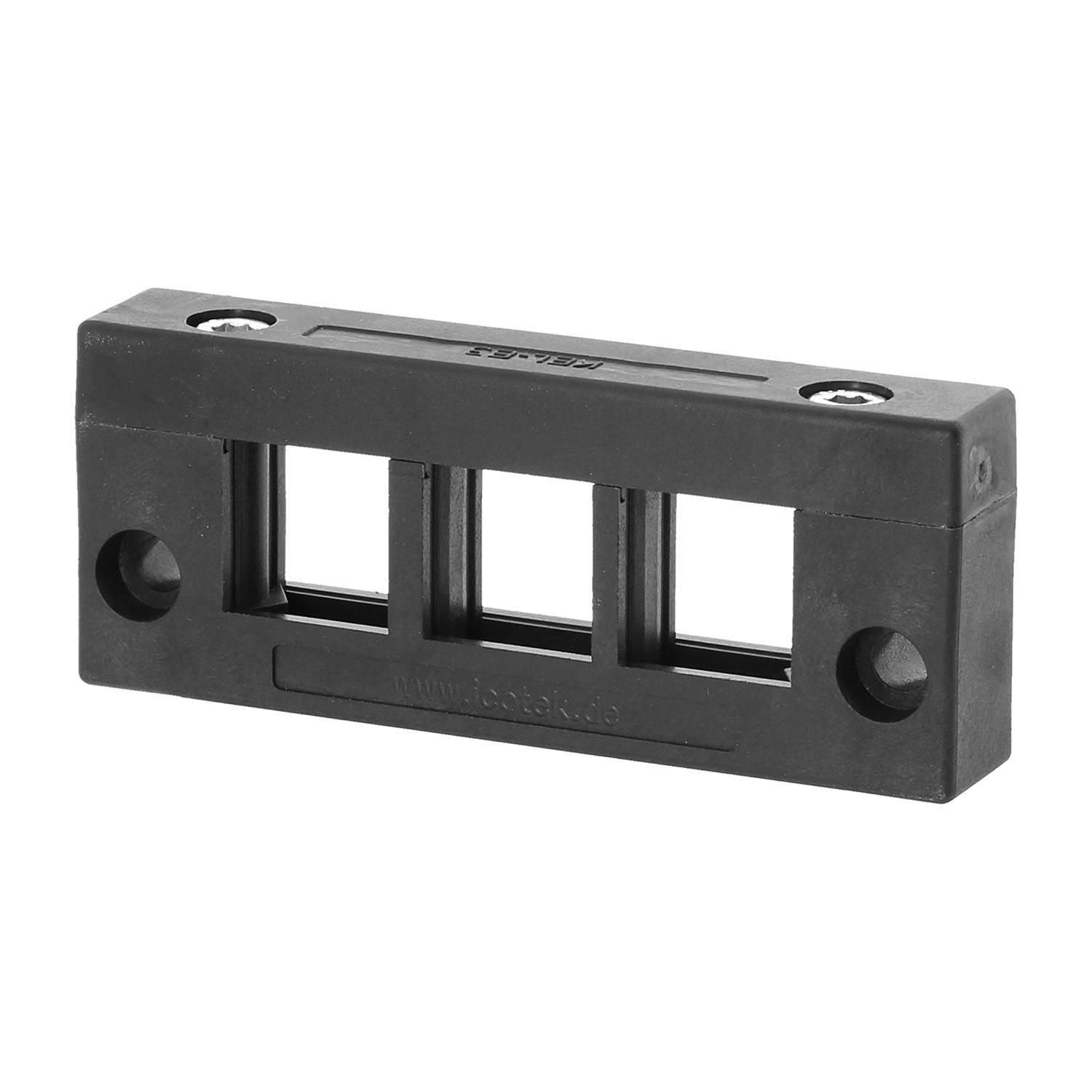42258 icotek Kabeleinführungsleiste KEL10/03 schmal für Kabeltüllen 3x klein Montageausschnitt 65,0mm x 24,0mm -