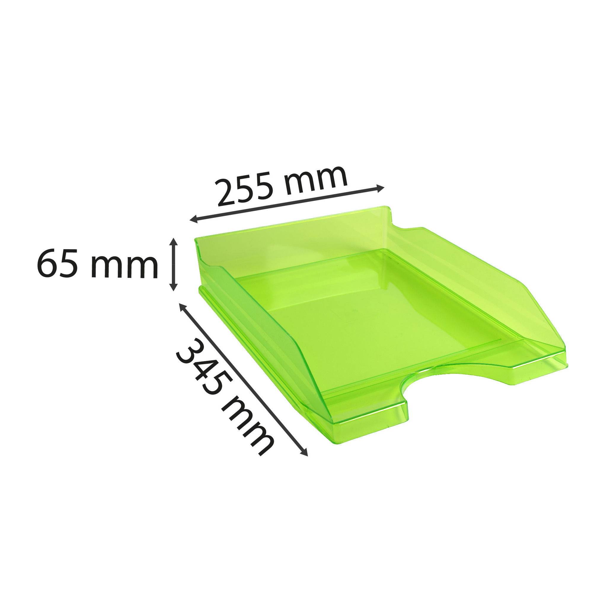 Exacompta 10x Briefablage Ecotray, Linicolor - Apfelgrün - 12397D