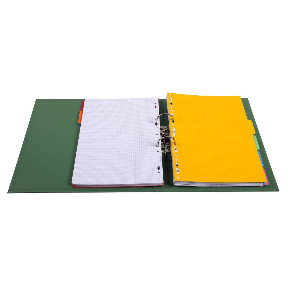 Exacompta 10x Ordner Prem'Touch PVC Rücken 50mm A4 Maxi Dunkelgrün 53553E