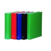 ELBA Ringbuch balacron, DIN A4, 4-Ring-Reißmechanik sortiert in den Farben: blau, grün, hellblau, rot, schwarz,