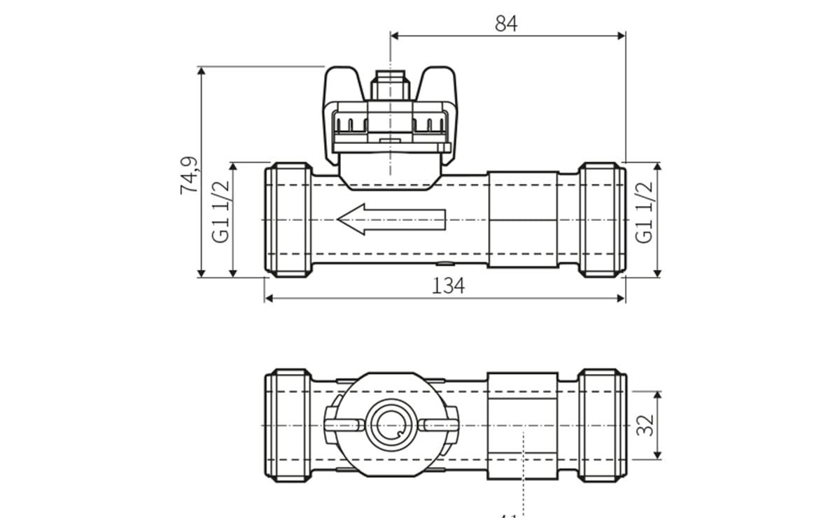 Vortex-Durchflussmesser G1 1/2A - Außengewinde,Flachdichtend,DN32,G 1 1/2 - AS011 - autosen