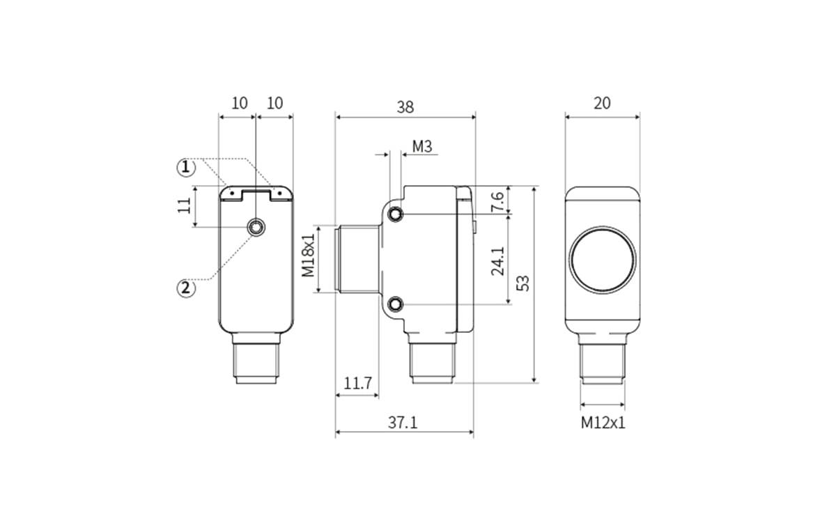 Ultraschallsensor 40-300mm - M18x1 - AU016 - autosen