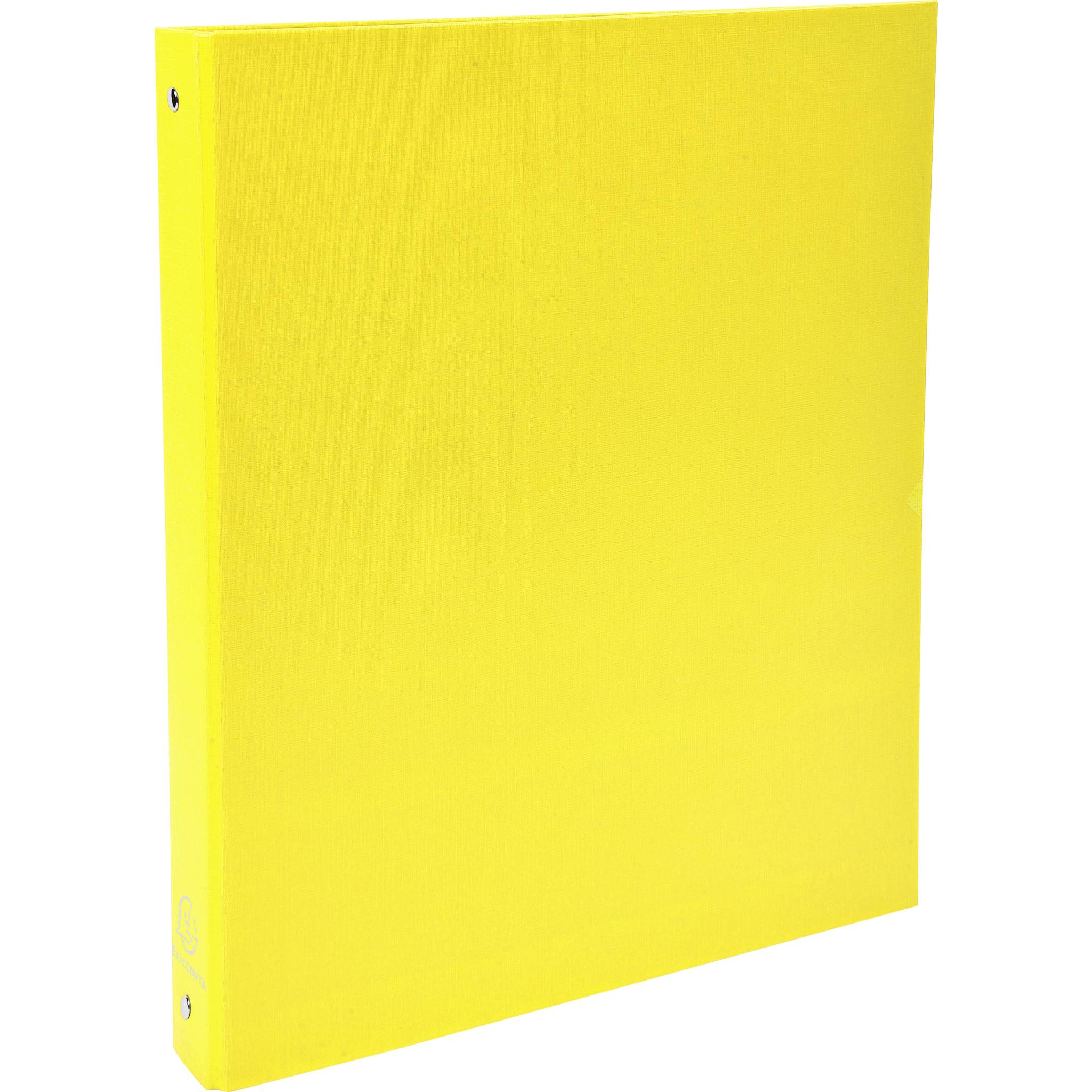 Exacompta 20x Ringbuch PP 18mm 4Ring 30mm Rücken 40mm 32x26cm A4 Gelb 51379E