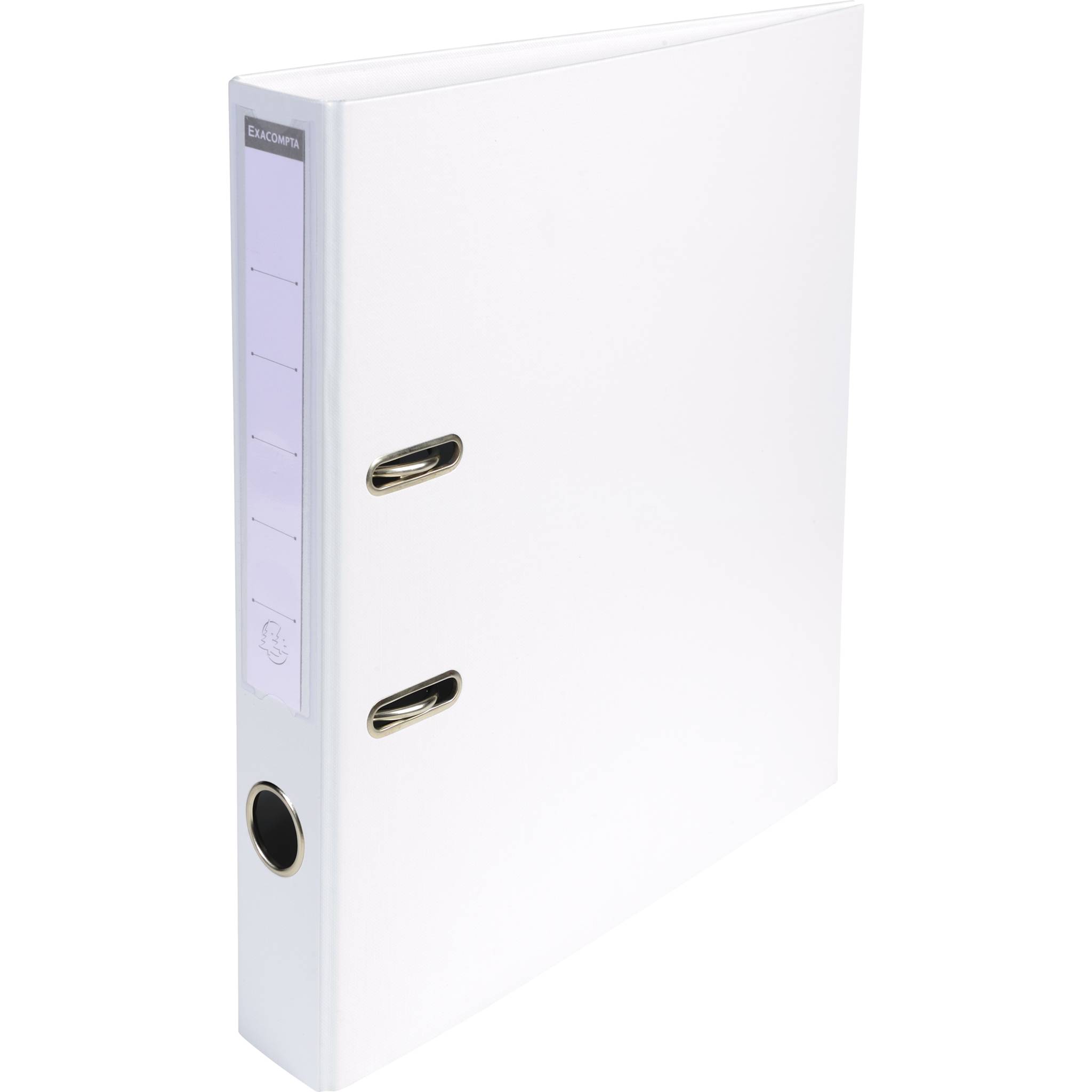 Exacompta 10x Ordner Prem'Touch PVC, Rücken 50mm, 32x29cm A4 Maxi, Weiß, 53548E