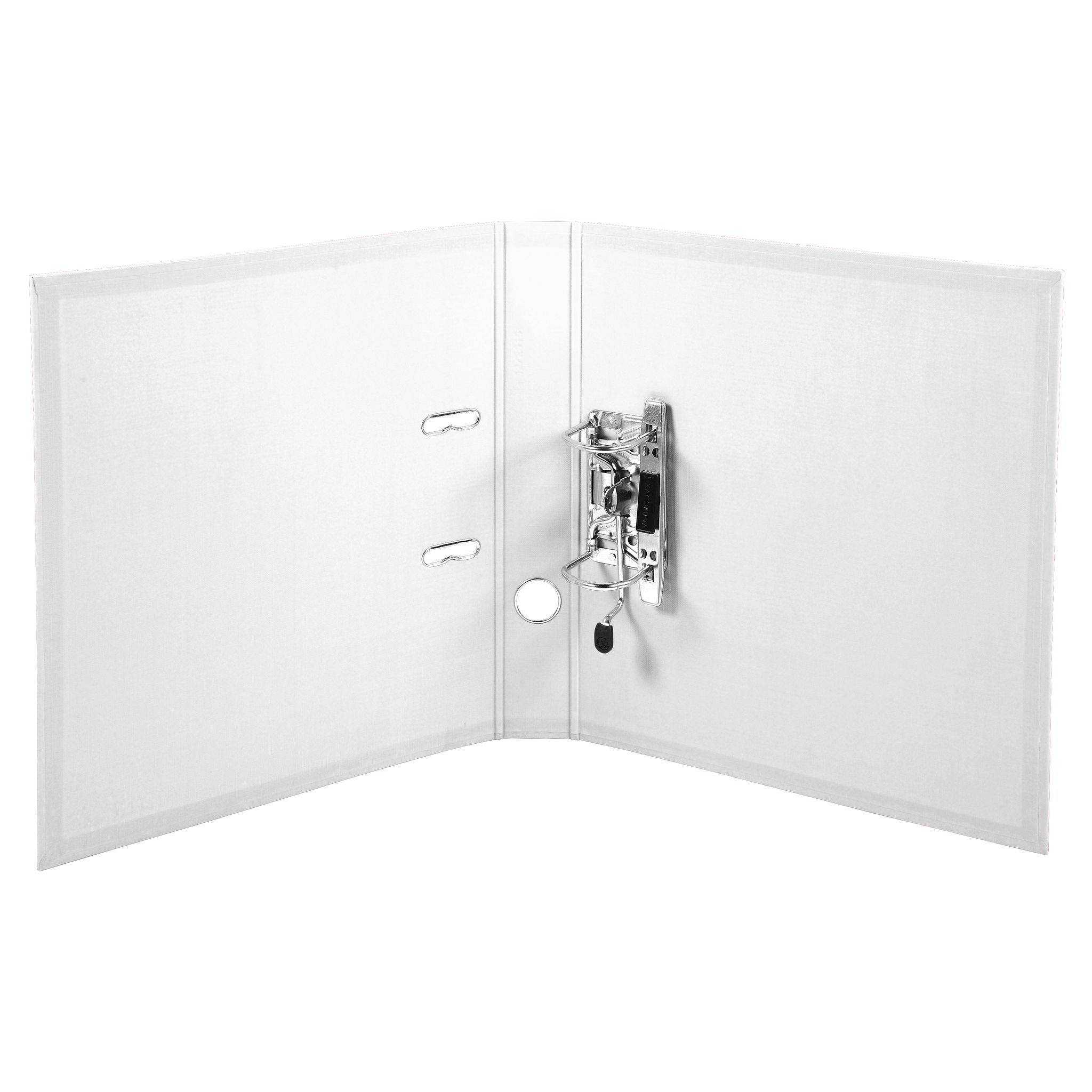 Exacompta 10x Ordner Prem'Touch PVC, Rücken 50mm, 32x29cm A4 Maxi, Weiß, 53548E