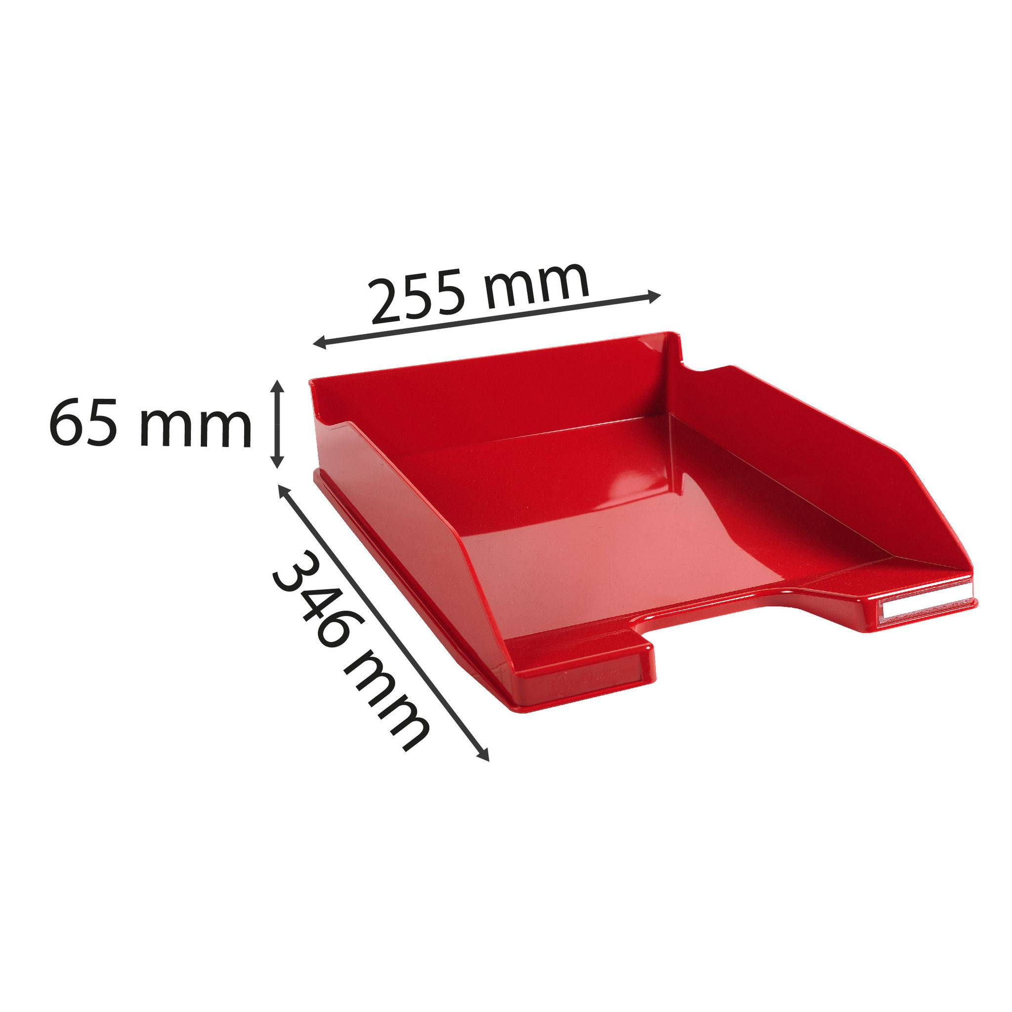 Exacompta 6x Briefablage COMBO MIDI, Kollektion , Karminrot glossy, 113218D