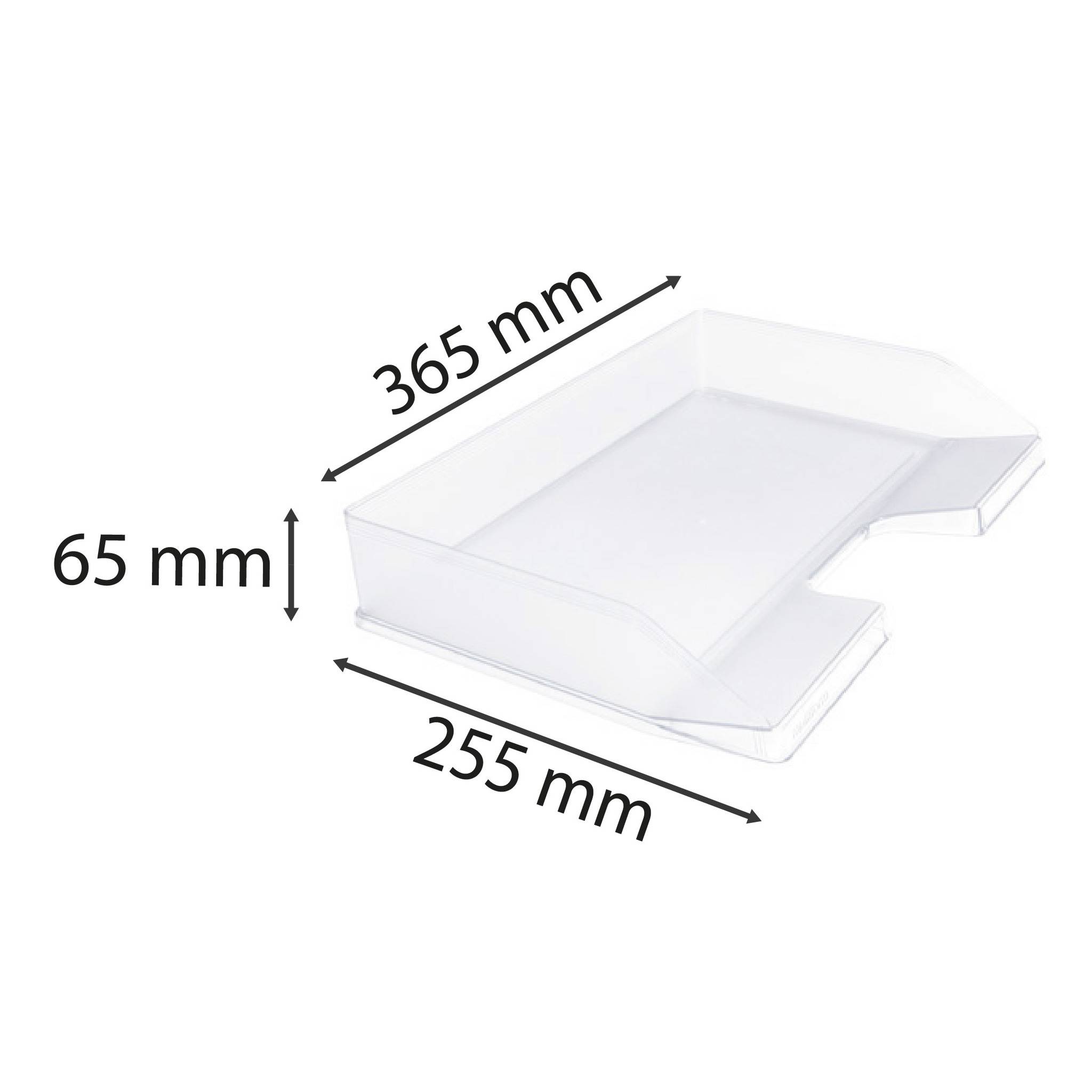 Exacompta 11723D 4x Exacompta, Briefablage Combo Maxi, A4+ Querformat, Office - Kristall