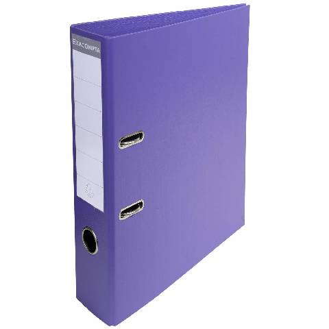 Exacompta 10x Ordner Prem'Touch PVC, Rücken 70mm, 32x29cm A4 Maxi, Lila, 53757E