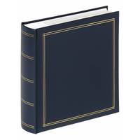 Geschlossenes dunkelblau gebundenes Buch mit goldenen Rahmenakzenten auf einem schlichten weißen Hintergrund.