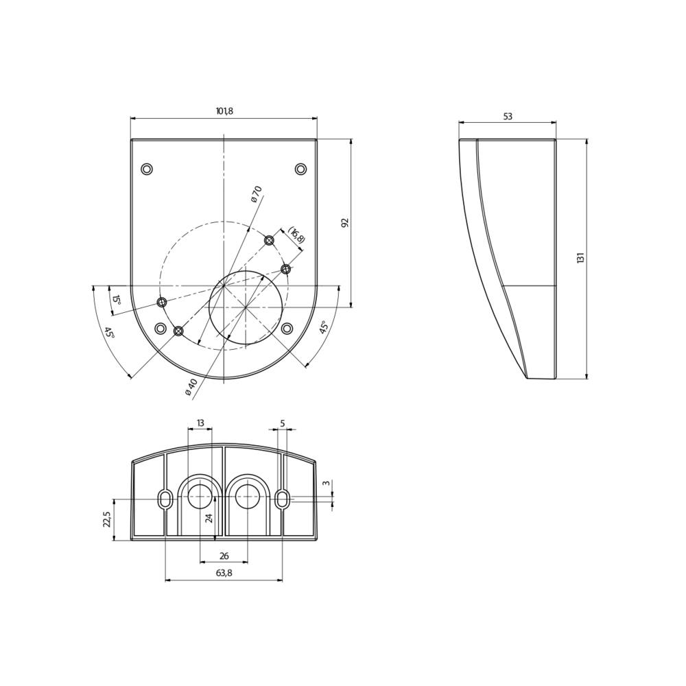 BEG Brück Electronic Wandhalterung 92441