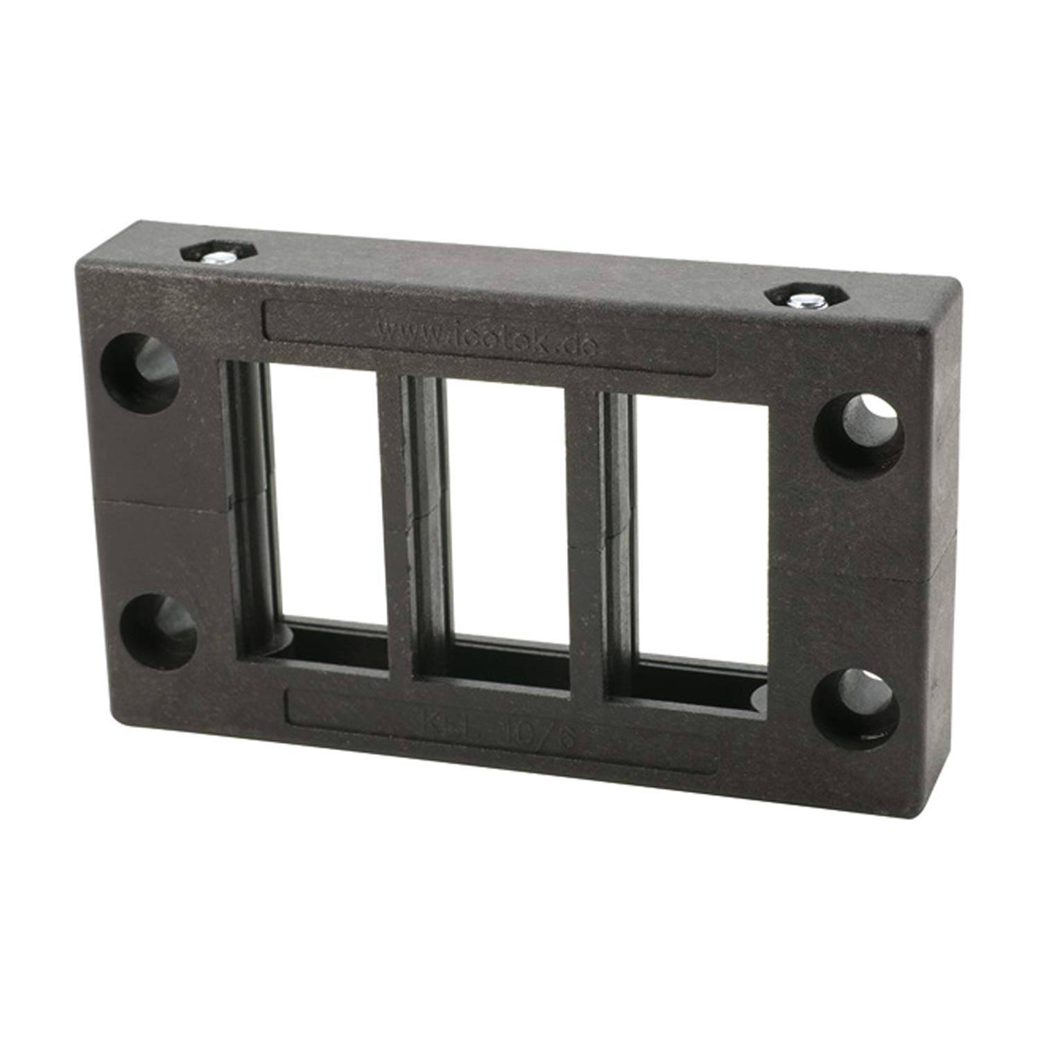 42216 icotek Kabeleinführungsleiste KEL10/06 für Kabeltüllen 6x klein Montageausschnitt 65,0mm x 36,0mm - 1Stück