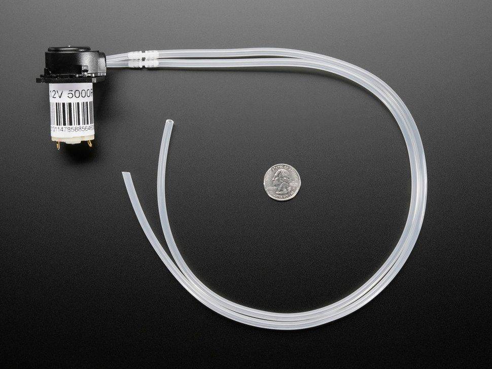 Adafruit Peristaltische Flüssigkeitspumpe mit Silikonschlauch - 12V DC