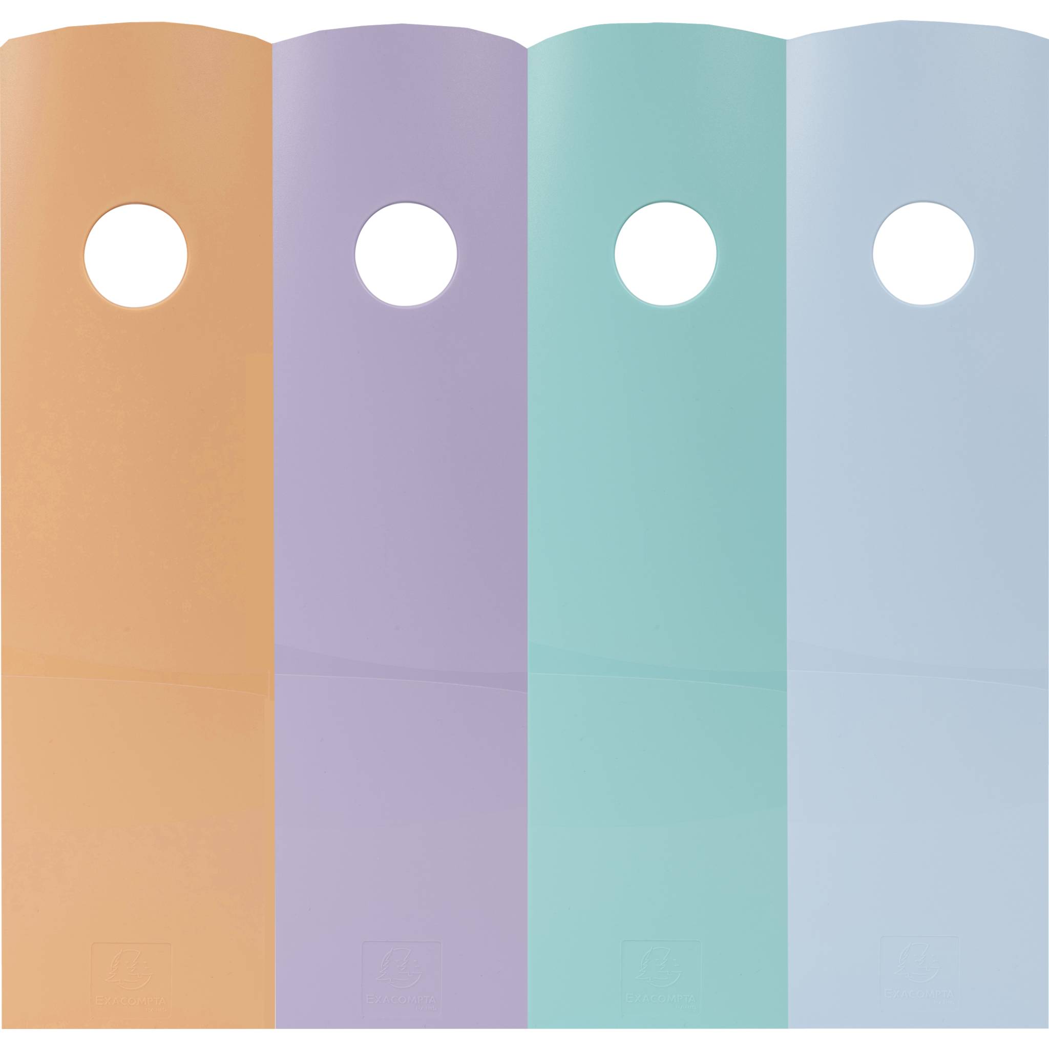 Exacompta Set mit 4 Stehsammlern MAG-CUBE, Aquarel - Farben sortiert - 18296SETD