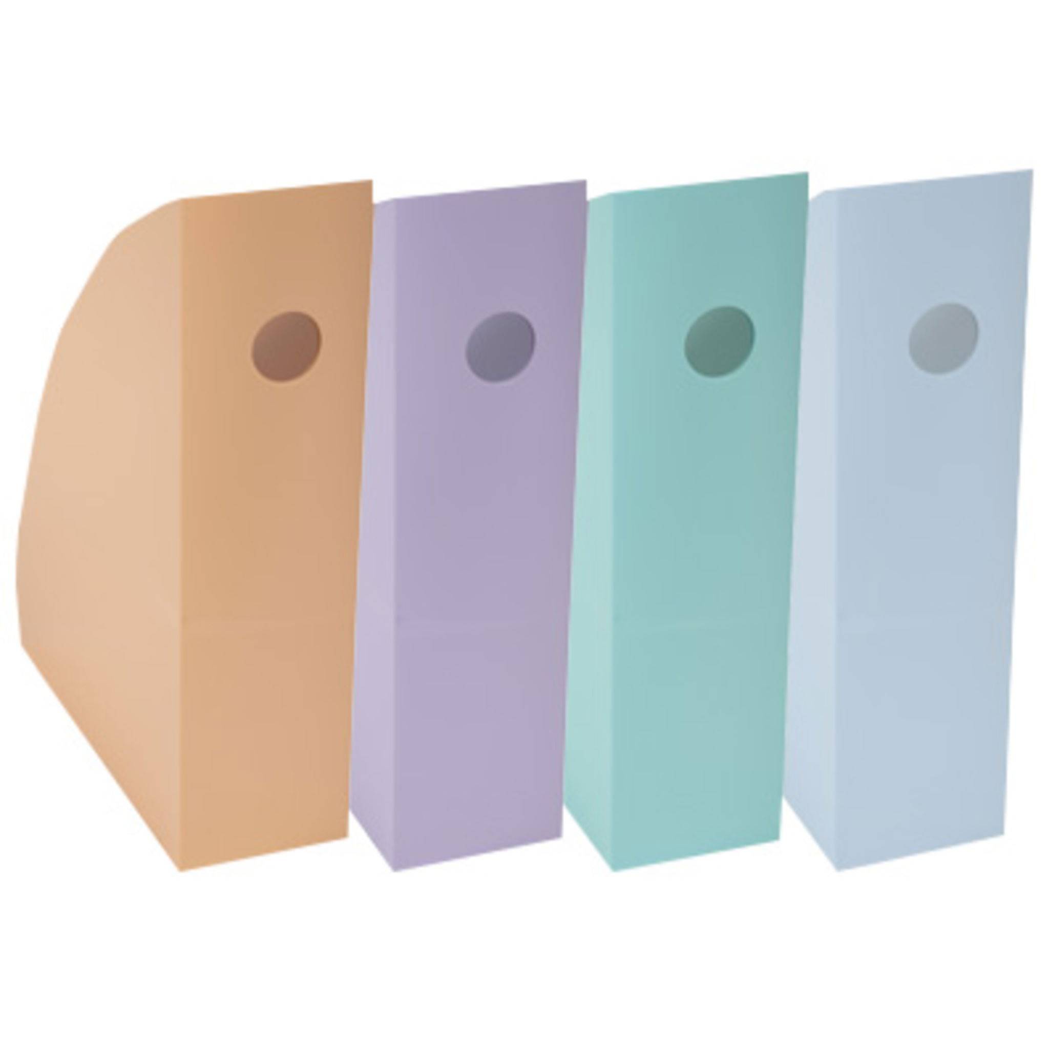 Exacompta Set mit 4 Stehsammlern MAG-CUBE, Aquarel - Farben sortiert - 18296SETD