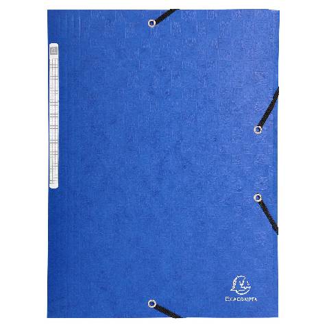 Exacompta 50x Sammelmappe + Gummizug 3 Klappen Karton 425g/qm A4 sortiert 55750E