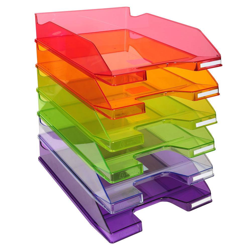 Exacompta 6x Briefablage COMBO MIDI, Kollektion Linicolor - Eisblau - 113210D