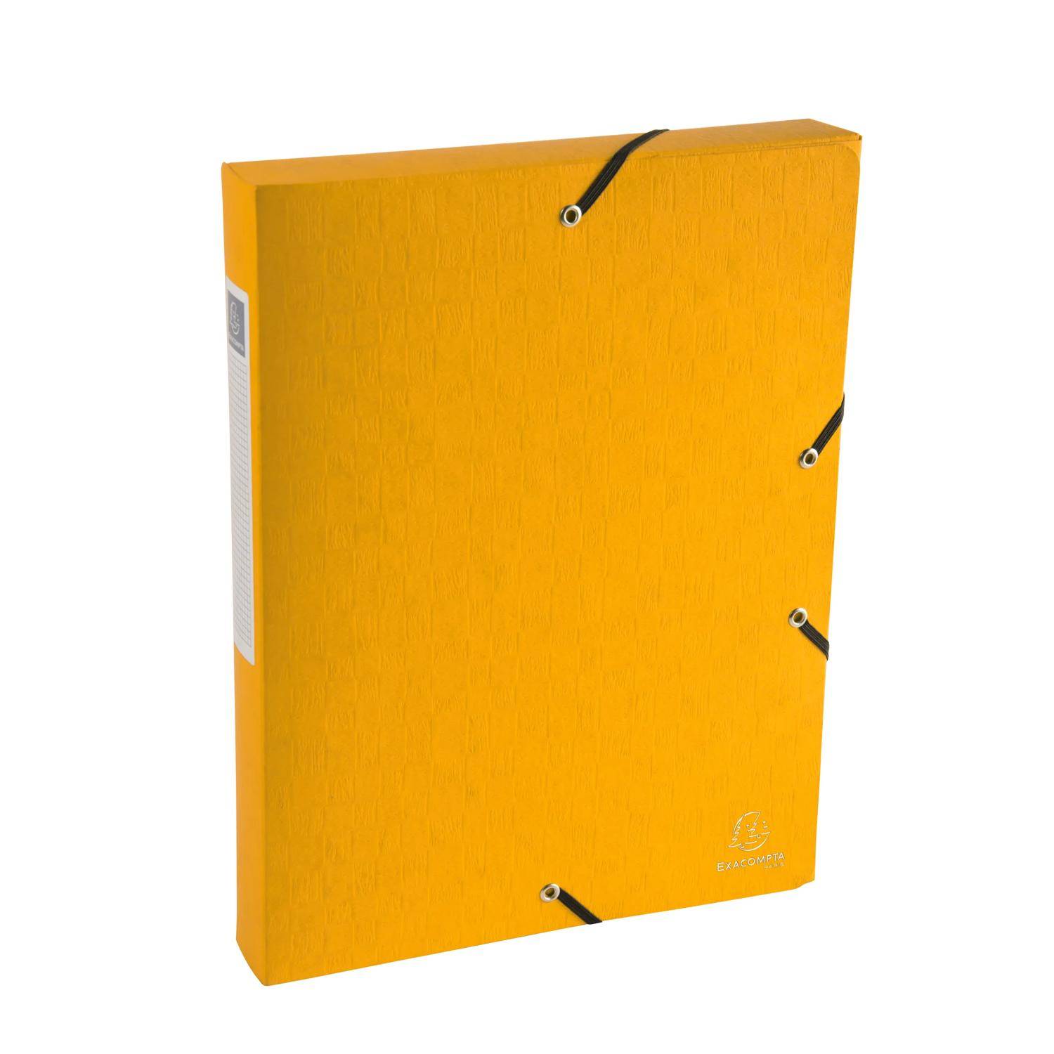 Exacompta 10x Archivboxen Rücken 40mm +Etikett Karton 600g/qm A4 sortiert 50810E