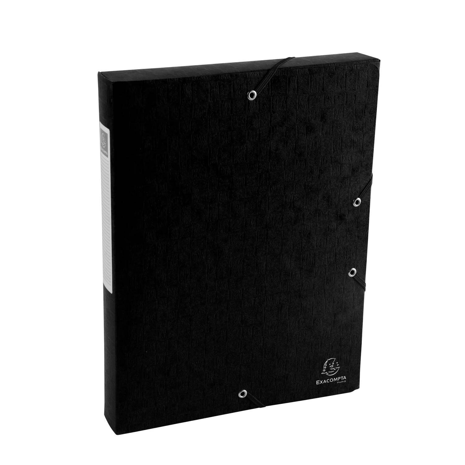 Exacompta 10x Archivboxen Rücken 40mm +Etikett Karton 600g/qm A4 sortiert 50810E