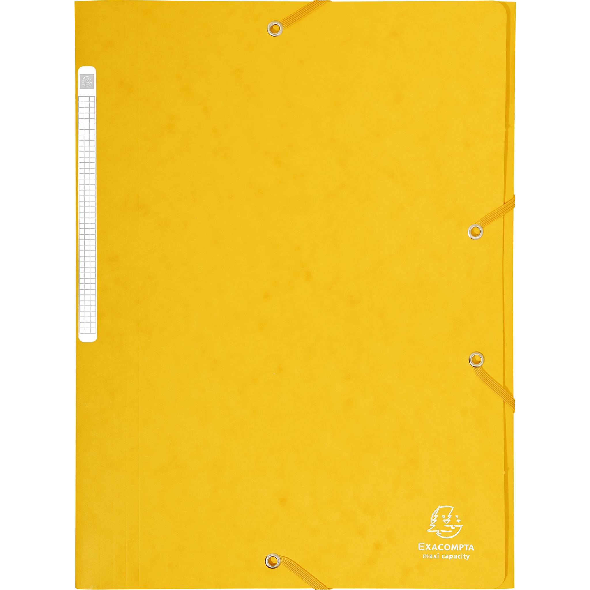 Exacompta 25x Sammelmappe + Gummizug 3 Klappen Karton 425g A4 MAXI Gelb 17106H