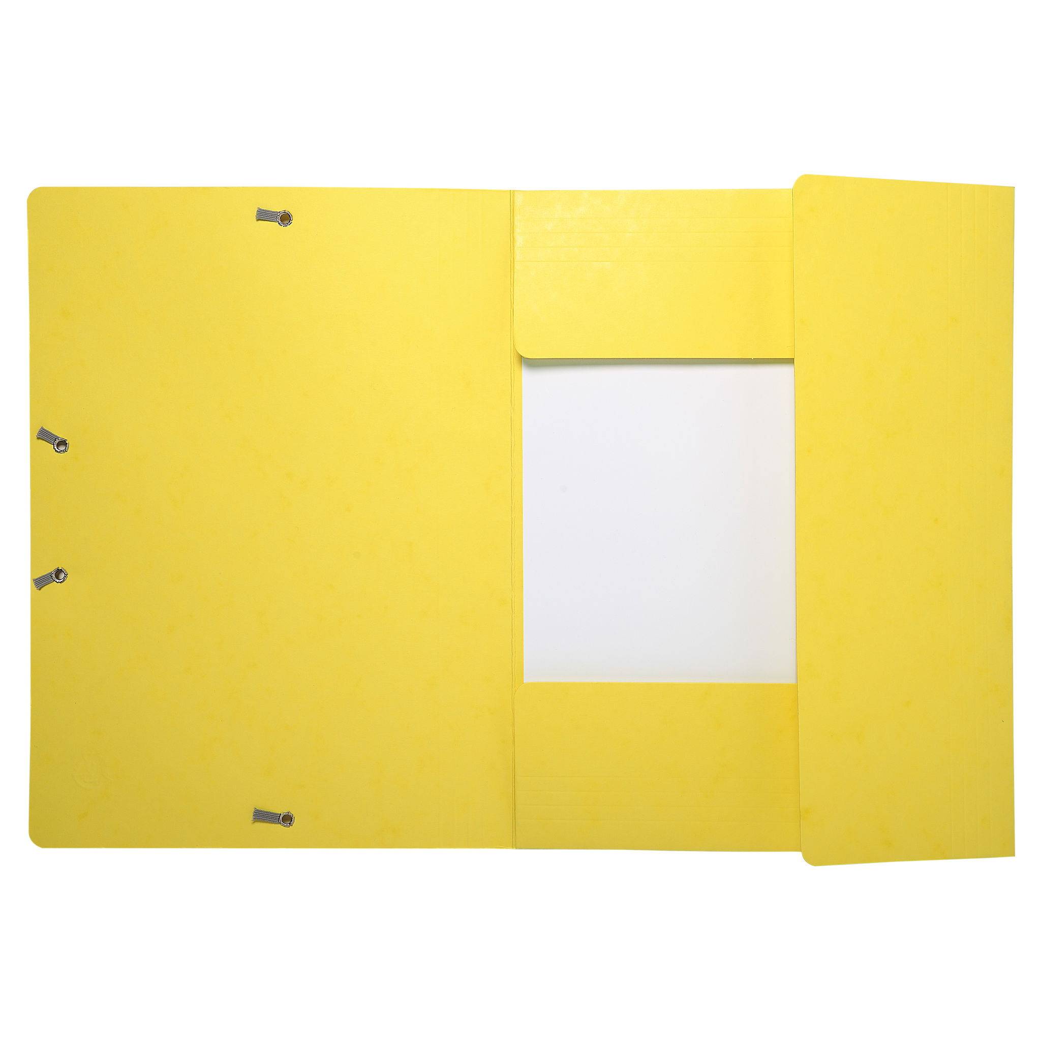 Exacompta 25x Sammelmappe + Gummizug 3 Klappen Karton 425g A4 MAXI Gelb 17106H