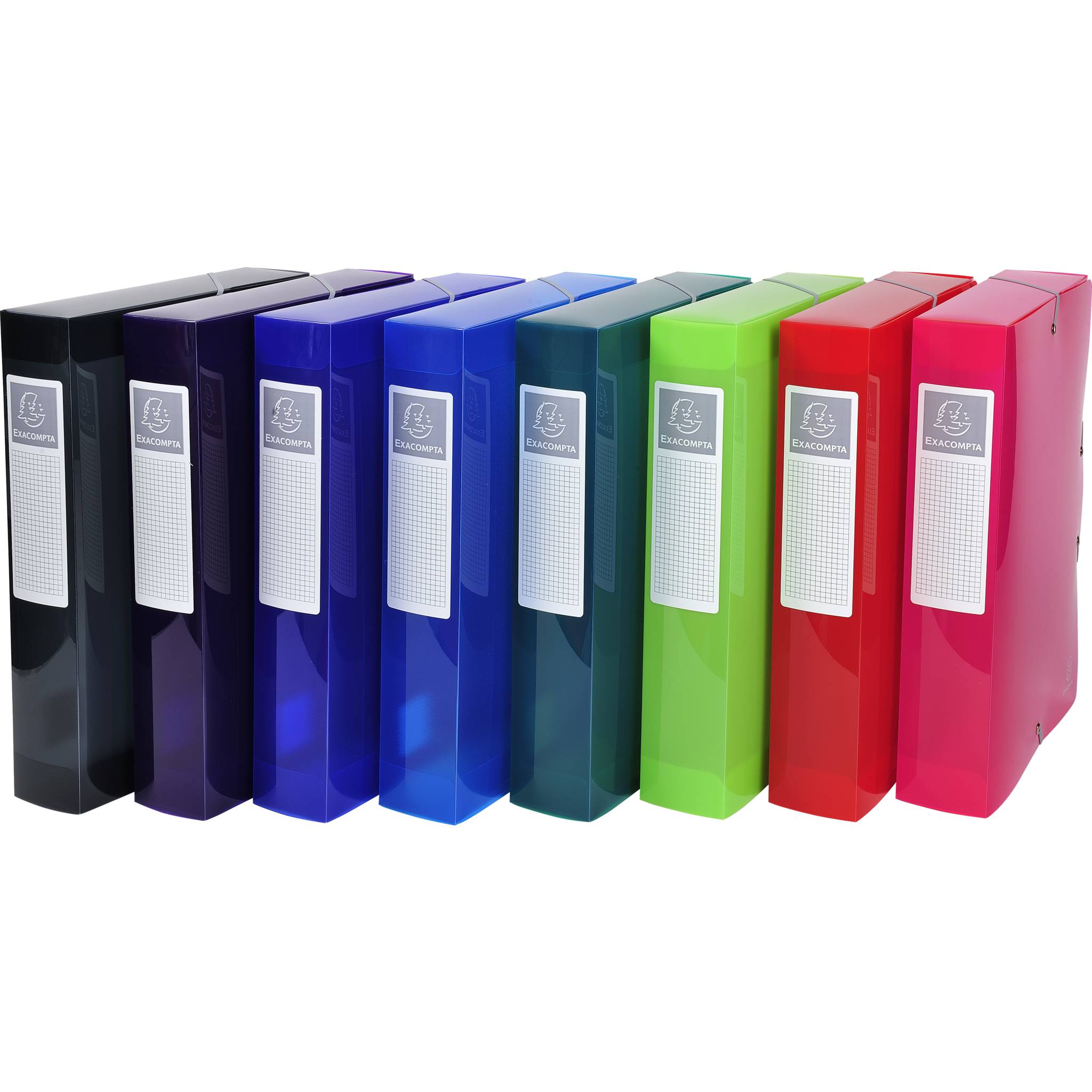 Exacompta 8x Archivbox PP, Rückenbreite 60mm, A4, Iderama PP, sortiert, 59660E