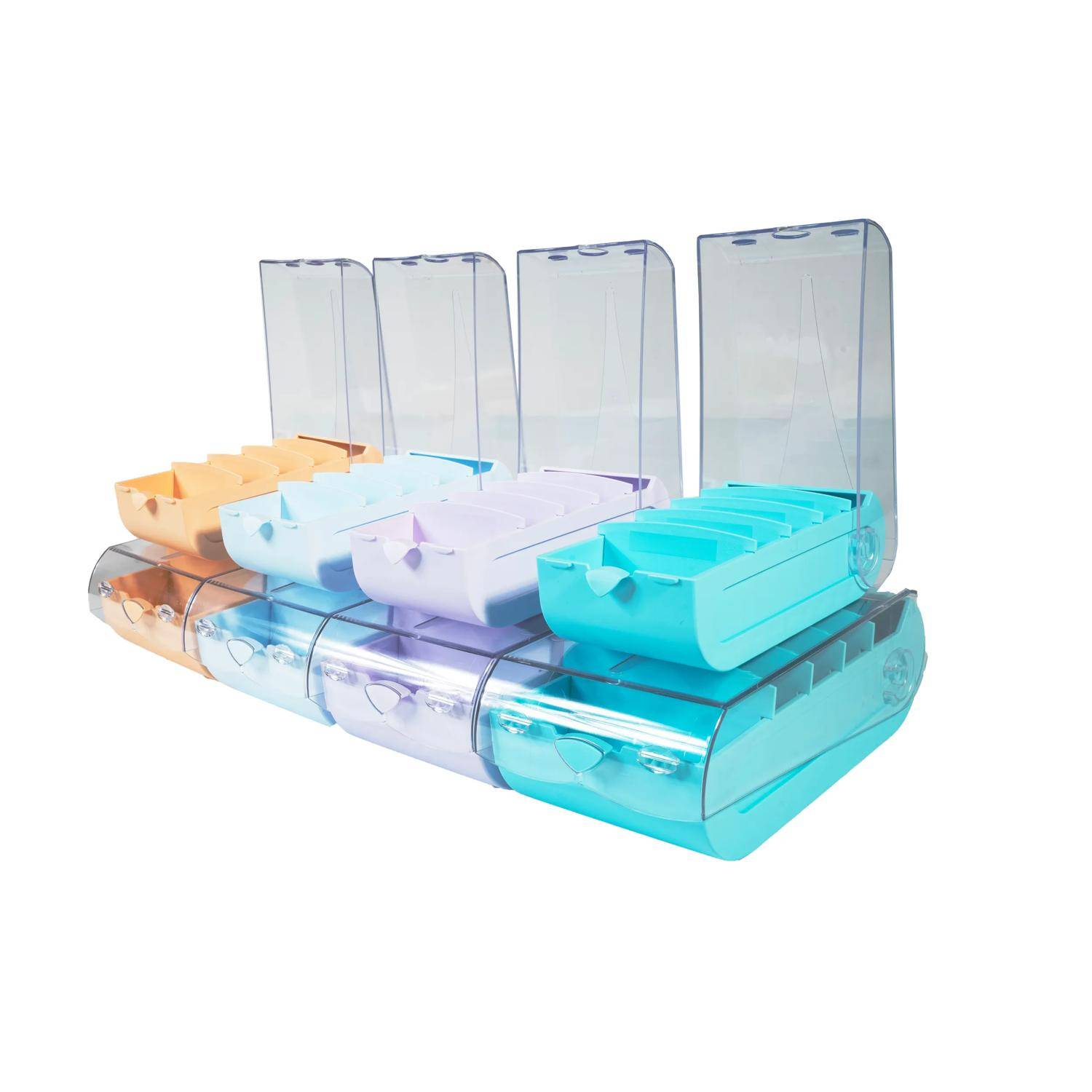 Exacompta 8x Karteikartenbox BunnyBox A8 Iderama - Farben sortiert - 5339623D