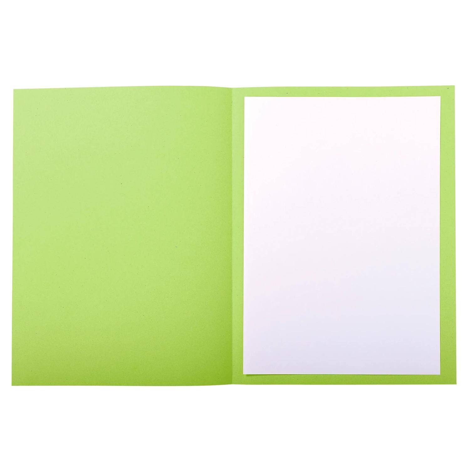 Exacompta 5x 50 Aktendeckeln mit Index, RC, A4 ,, Intensivgrün, 435013E