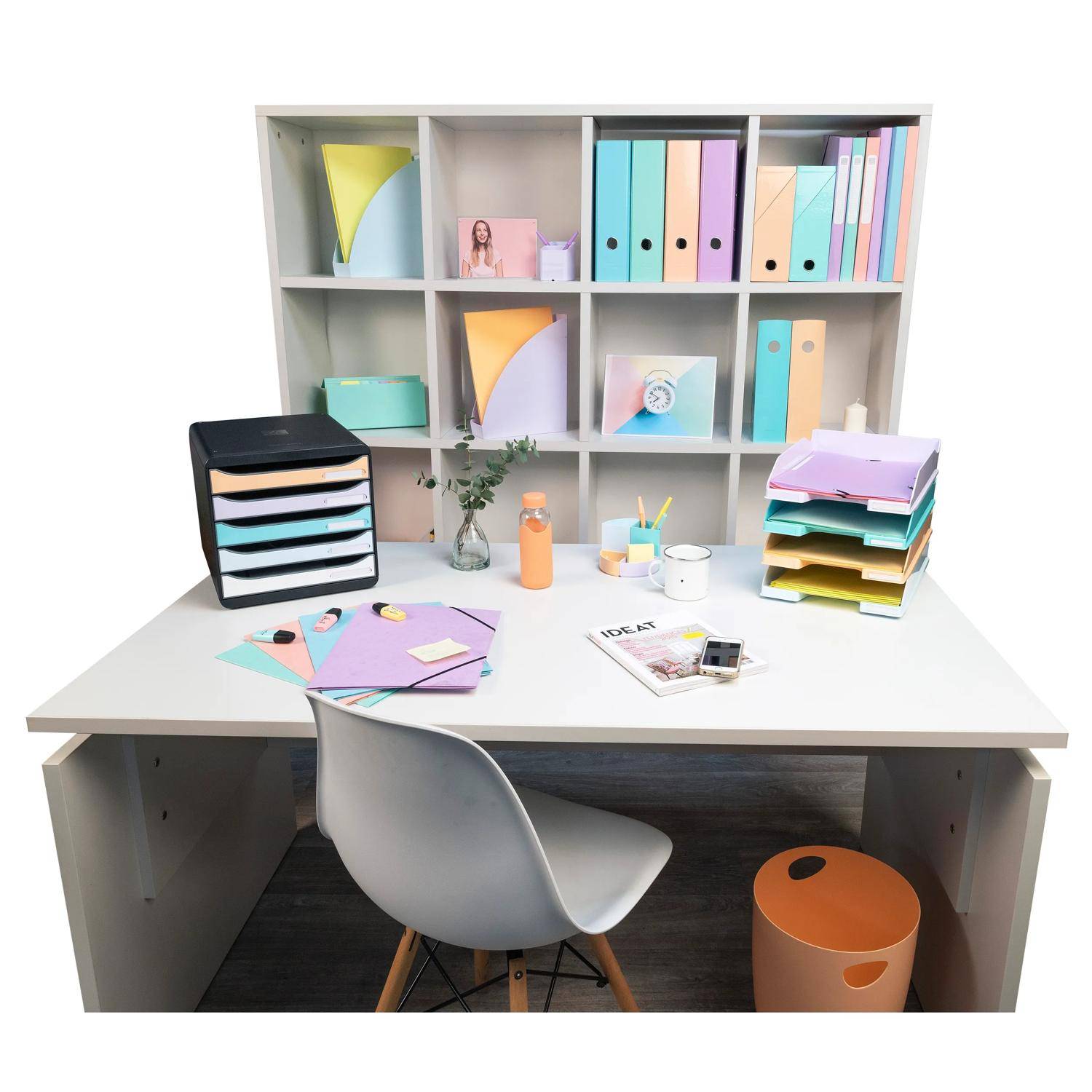 Exacompta Schubladenbox Big Box Plus 5 offene Schubladen Aquarel 3094296D