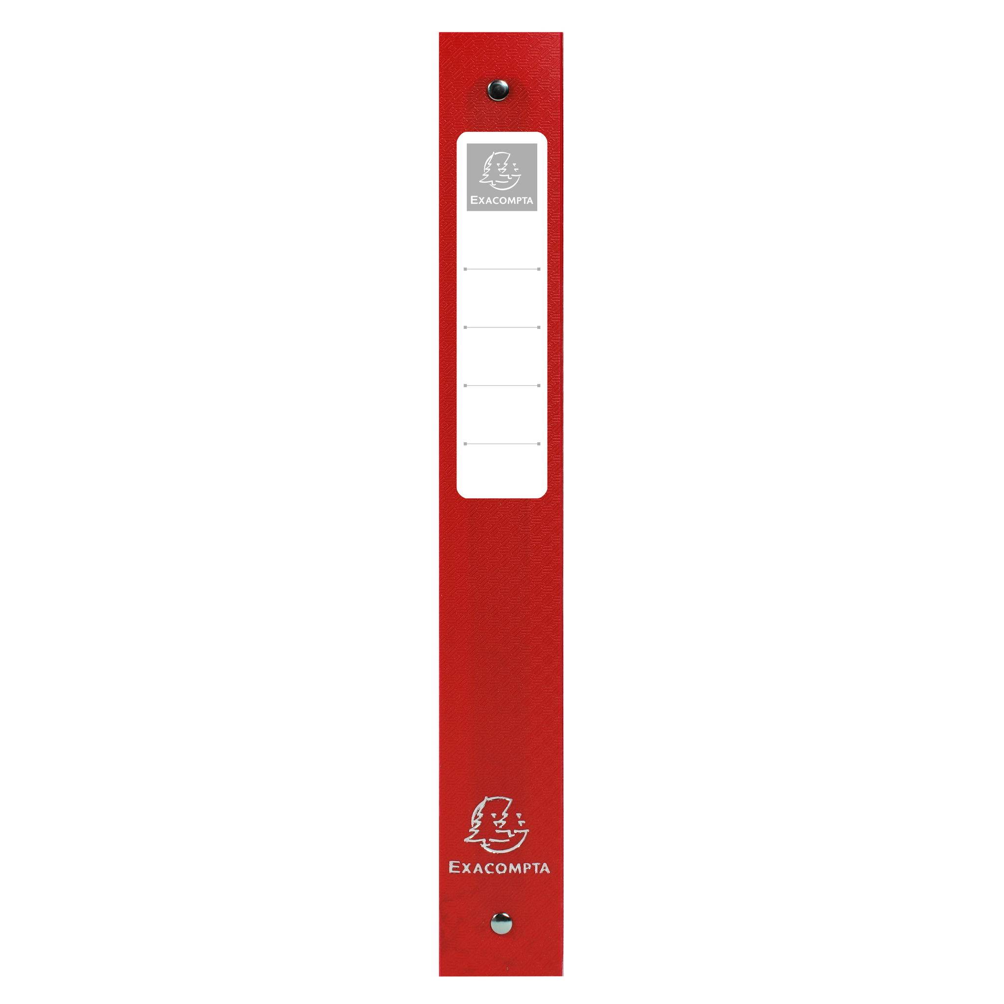 Exacompta 10x Ringbuch PP 1000µ 4 Ringen Rücken 40mm A4 Überbreite Rot 51395E