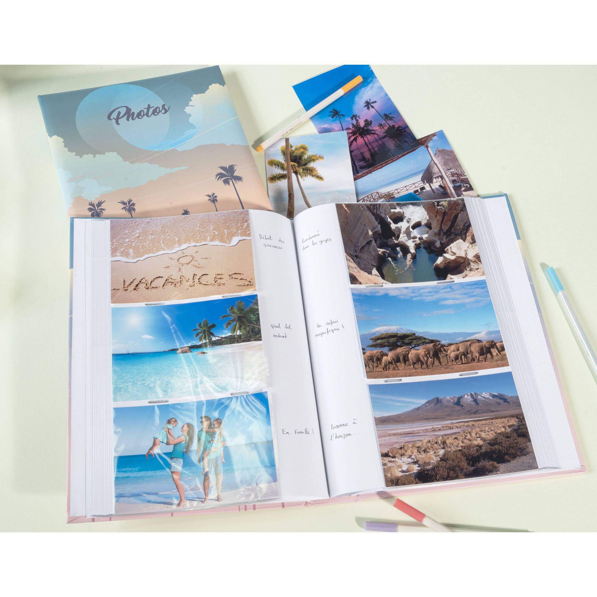 Exacompta 6x Einsteckalbum SUNSET 22,5x32,5 cm für 300 Fotos - Motiv - 62333E