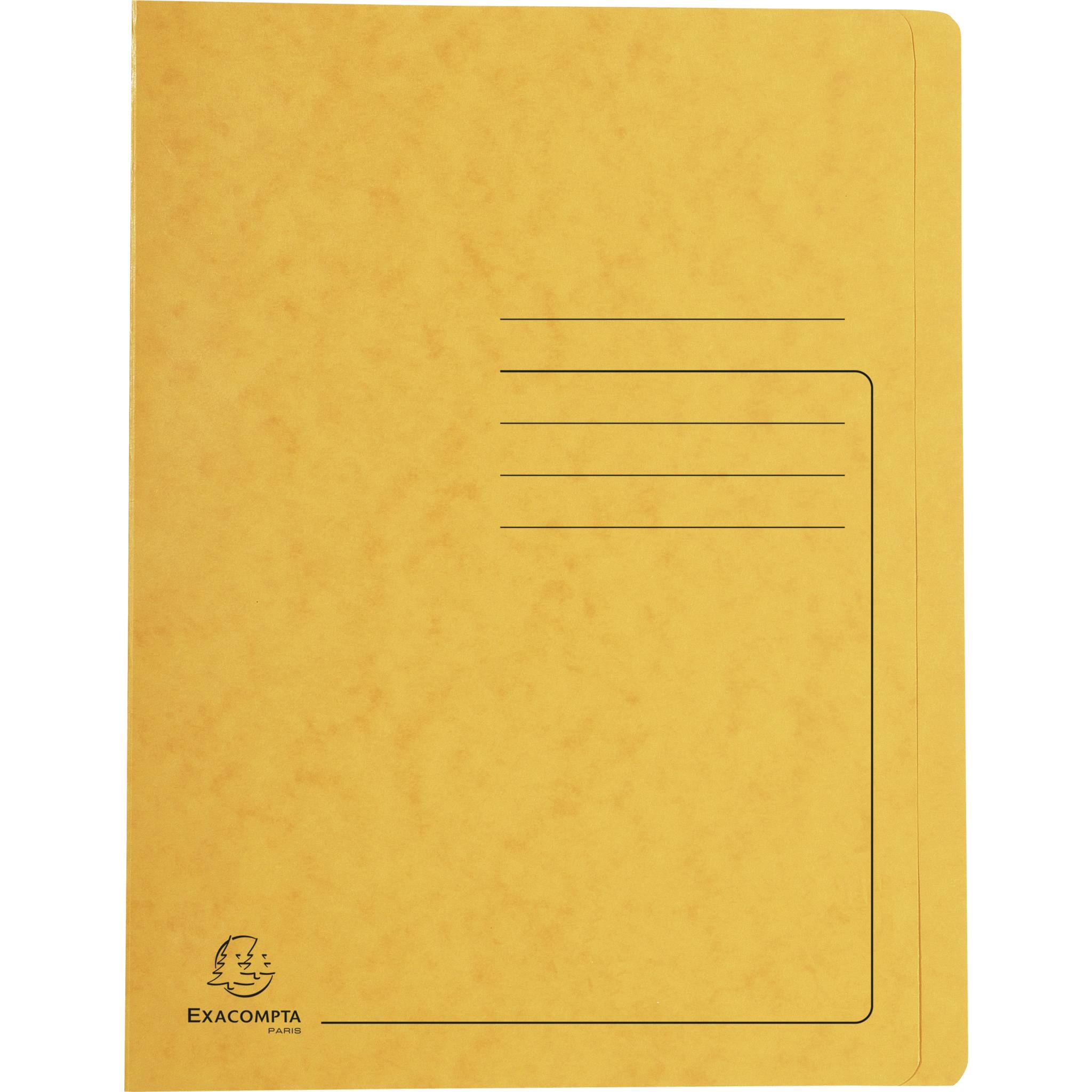 Exacompta 25x Schnellhefter aus Colorspan 355g/m2, A4 - Gelb - 39999E