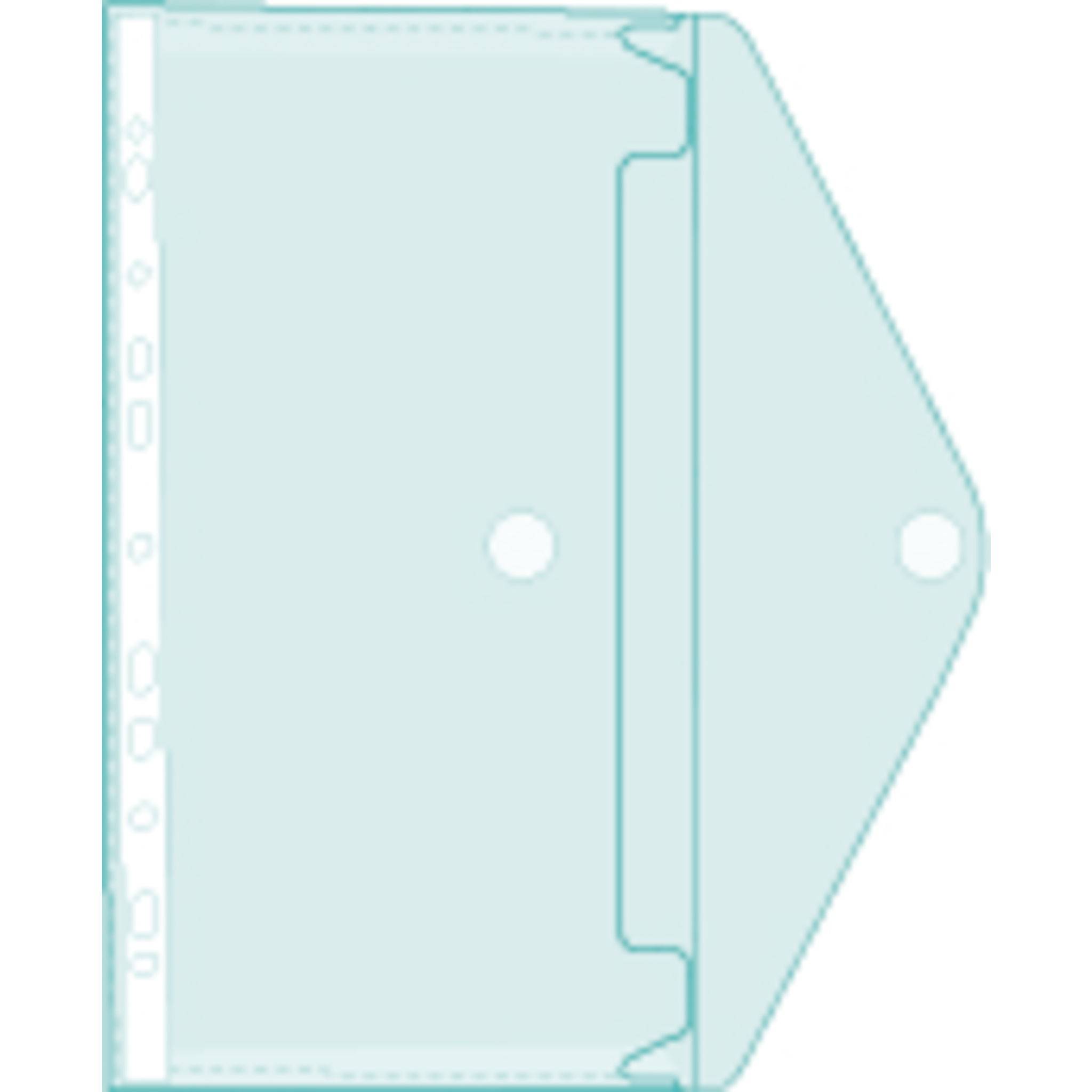 Exacompta 10x Pack 5 Prospekttaschen, gelocht, aus PP, A4, sortiert, 57380E