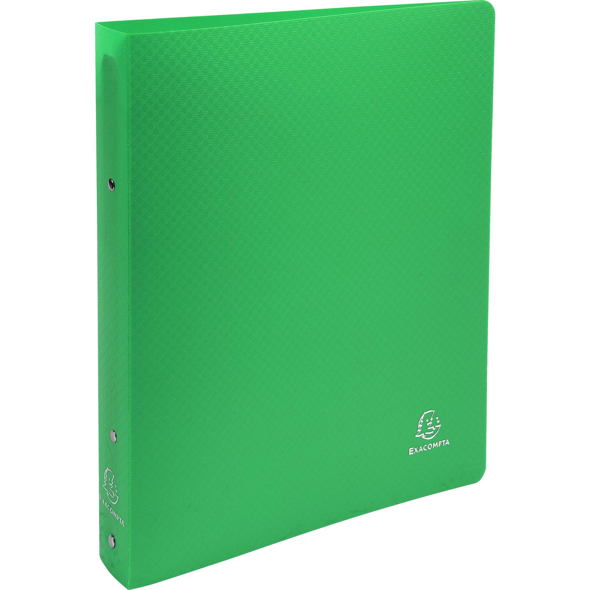 Exacompta 15x Ringbuch PP 700µ 2Ring Rücken 40mm A4 Überbreite Hellgrün 54693E