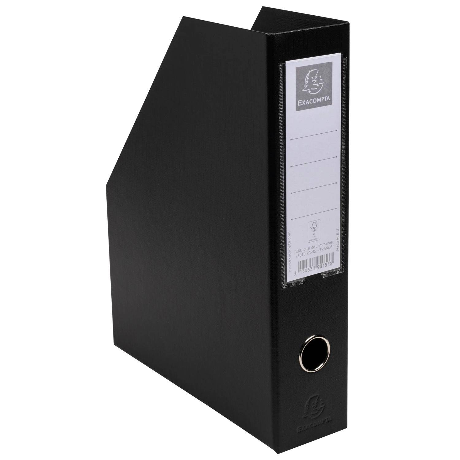 Exacompta 10x Stehsammler PP, Rückenbreite 70mm, 23x31cm für A4, Schwarz, 90151E