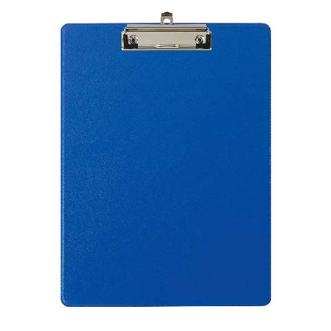 Exacompta 10x Klemmbrett mit Hülle - Format 23x32cm für A4 - Blau - 19292E