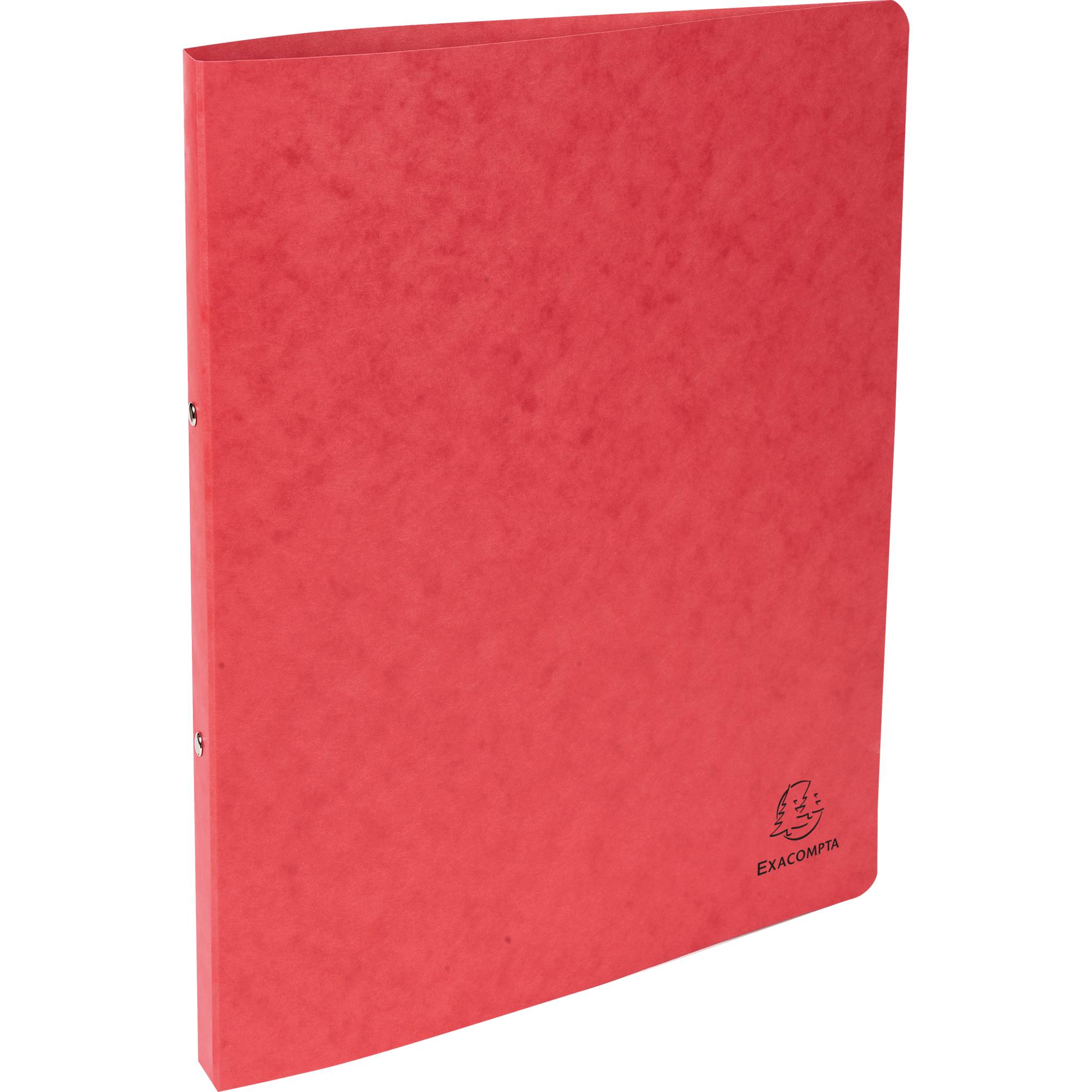 Exacompta 10x Ringhefter Karton 355g 2Ring 15mm Rücken 20mm A4 Rot 54255E