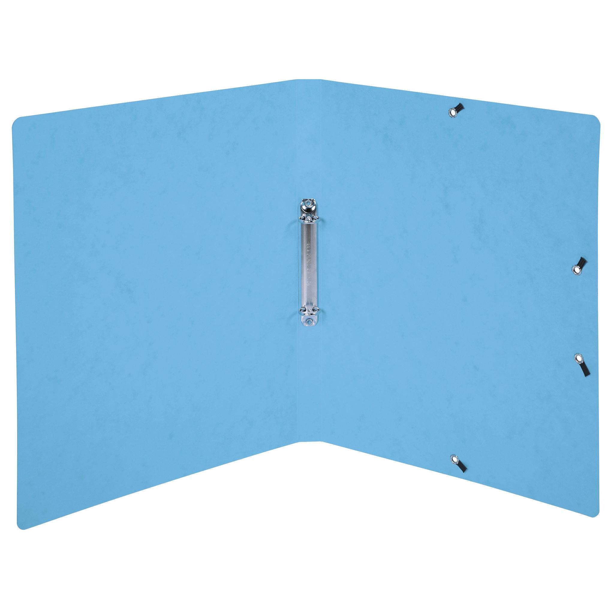 Exacompta 10x Ringhefter A4, 2 Ringe 15mm, Karton, bedruckt, Türkis, 542562E