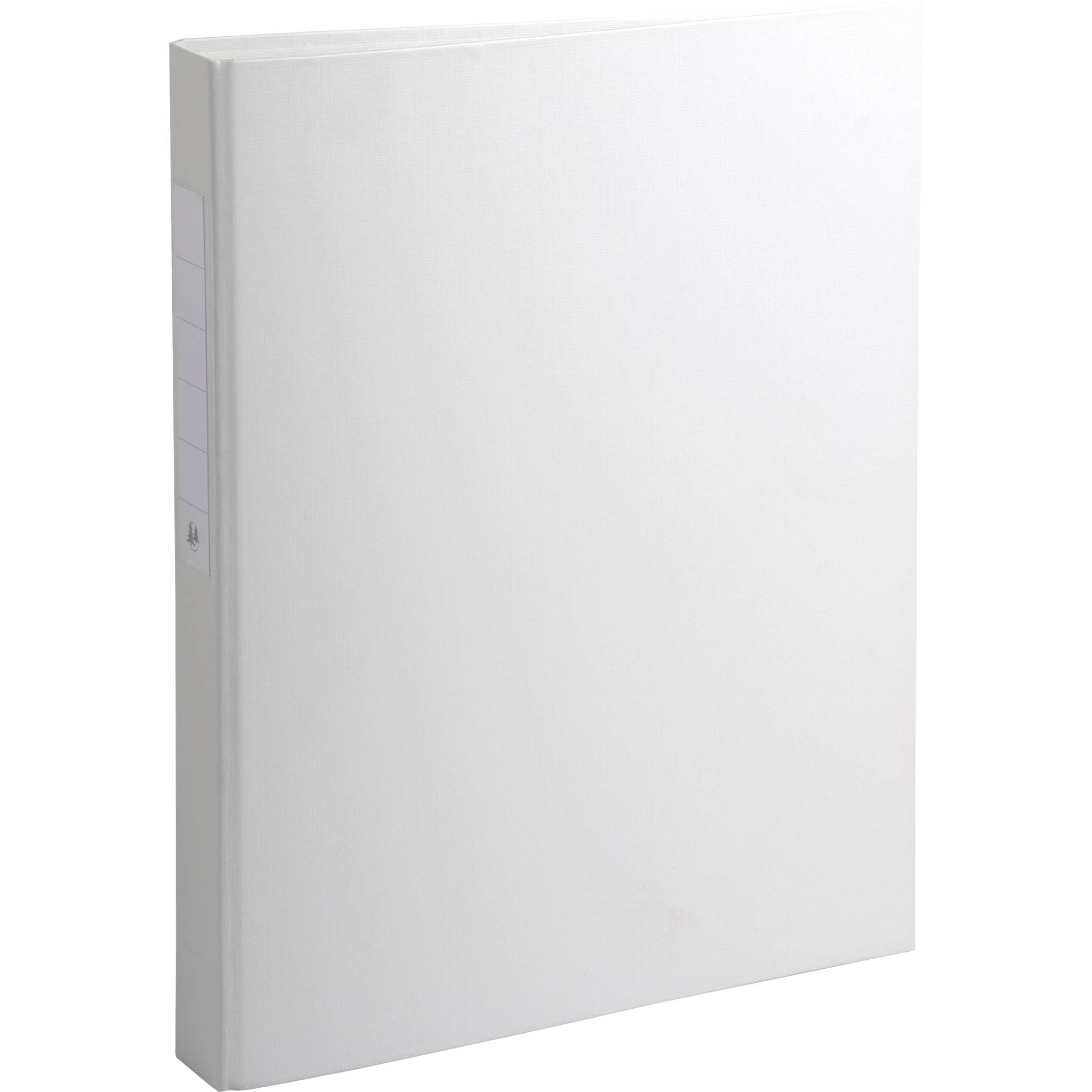 Exacompta 10x Ringbuch Karton 18mm PP 2Ring 25mm rund Rücken 40mm A4 Weiß 54388E