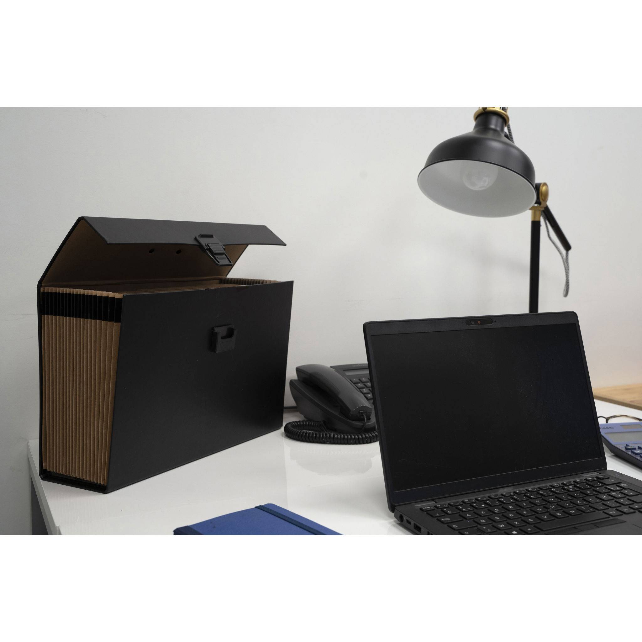 Exacompta 4x Dokumententasche mit Griff, 20 Fächer, für A4 - Schwarz - 58421E