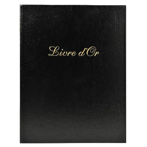 Exacompta 3x Gästebuch Balacron 50 Blatt weiß 27x22 cm Hochformat sortiert 983E