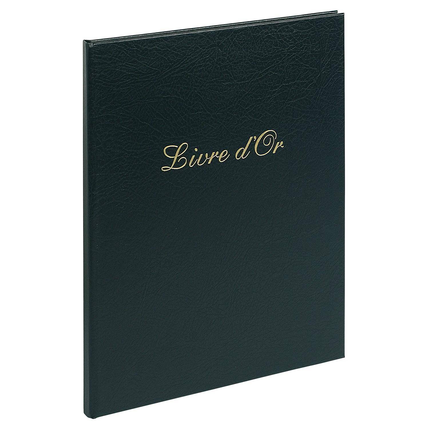 Exacompta 3x Gästebuch Balacron 50 Blatt weiß 27x22 cm Hochformat sortiert 983E