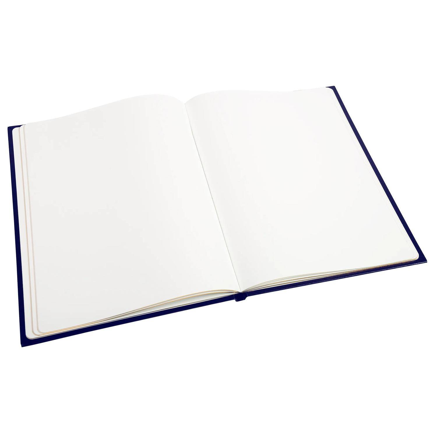 Exacompta 3x Gästebuch Balacron 50 Blatt weiß 27x22 cm Hochformat sortiert 983E