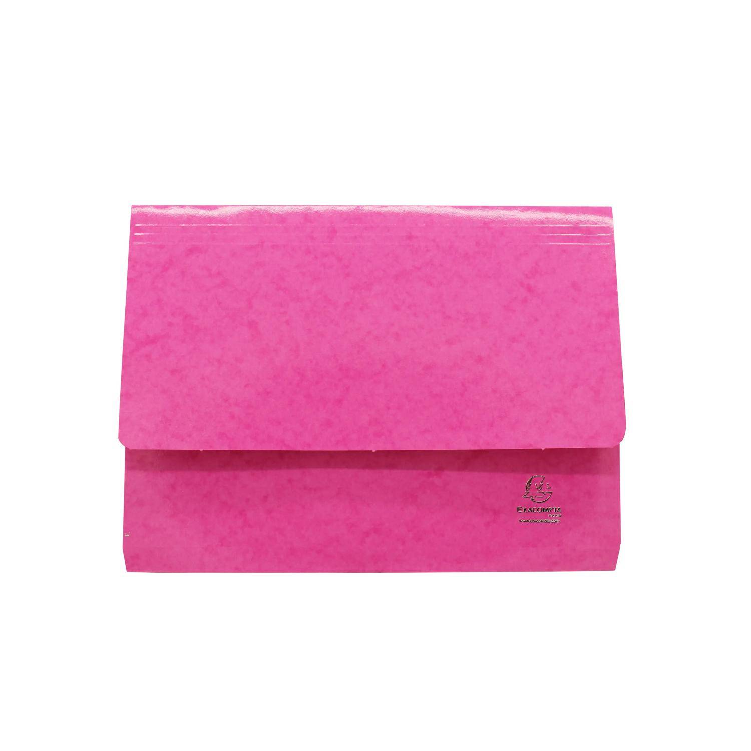 Exacompta 25x Aktenmappe + Verschlussklappe, Karton, A4, sortiert, 6520Z