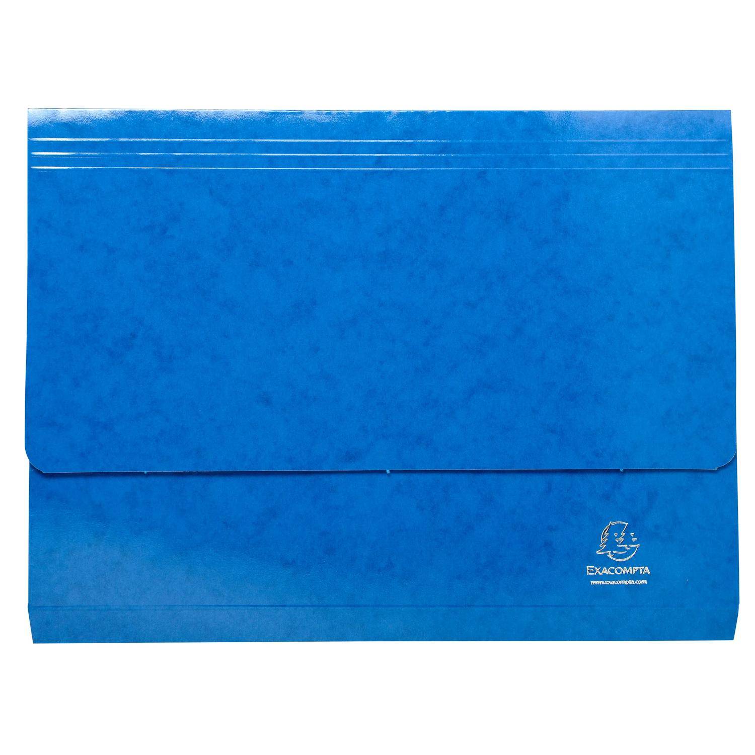 Exacompta 25x Aktenmappe + Verschlussklappe, Karton, A4, sortiert, 6520Z