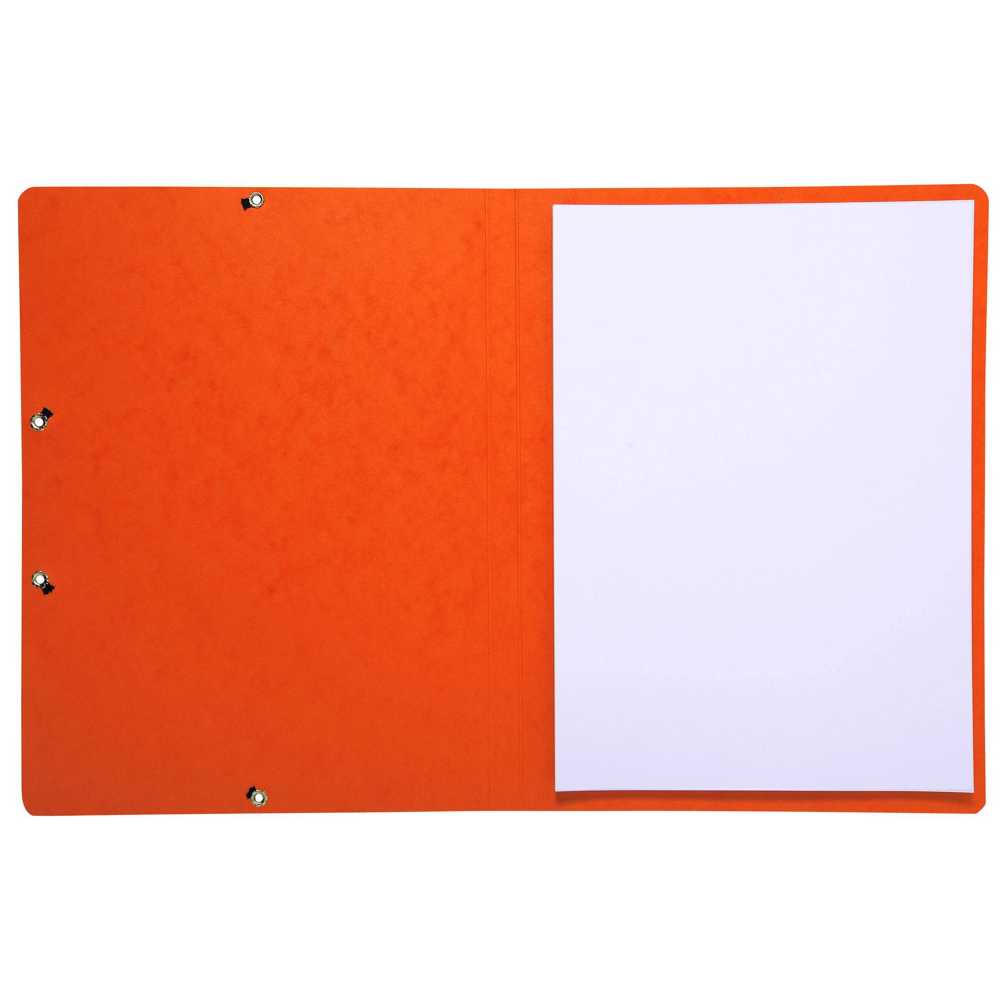 Exacompta 50x Eckspannmappe + Gummizug ohne Klappen, Karton, A4, Orange, 55414E