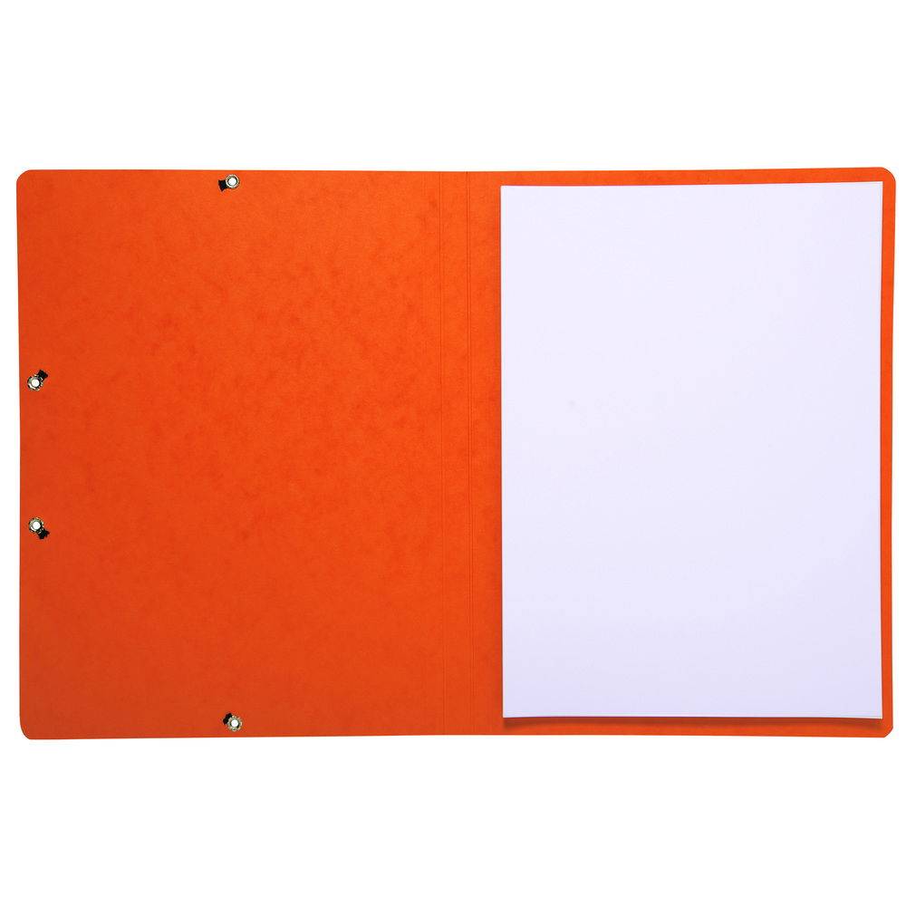 Exacompta 50x Eckspannmappe + Gummizug ohne Klappen, Karton, A4, Orange, 55414E
